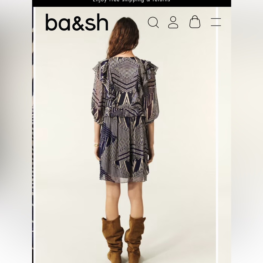 Geometric Pattern Dress - Picture 3 of 3